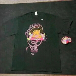 NWT VTG Dora The Explorer Nickelodeon Nick Jr Jeff Hamilton Smile T-Shirt Small